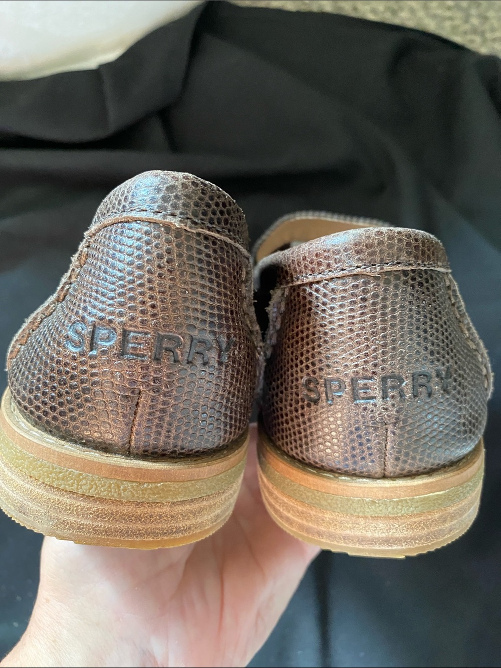 Excellent Cond. SPERRY Lizard Penny Loafers - Picture 2 of 6